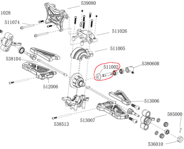 Differential - Antriebsritzel/Kegelrad - Reely 511002 – Bild 3